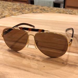 Electric Tortoise Men’s Aviator Sunglasses